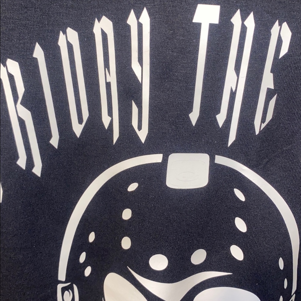 NEW!  DBL-SDED- FRIDAY THE 13TH- JASON VORHEES- *GLOW IN THE DARK TSHIRT*! - Picture 5 of 7